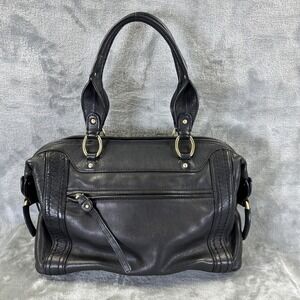 Sigrid Olsen Shoulder Bag Purse Black Leather